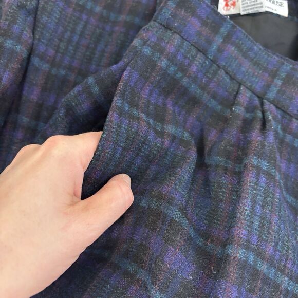 Vintage Peabody House Blazer Skirt Suit Set Womens 13/14 Polyester Wool Blend - Picture 10 of 13